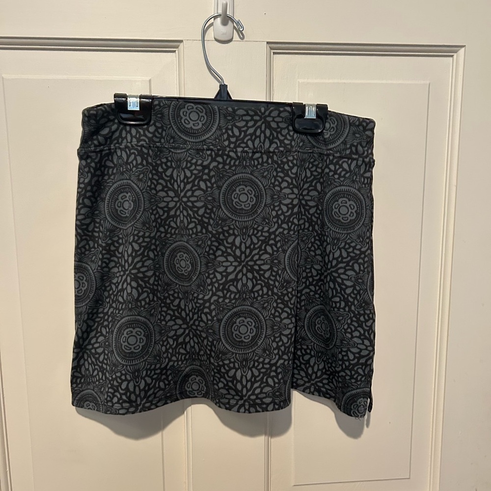 Tranquility Black Spandex Mini Skort SMALL